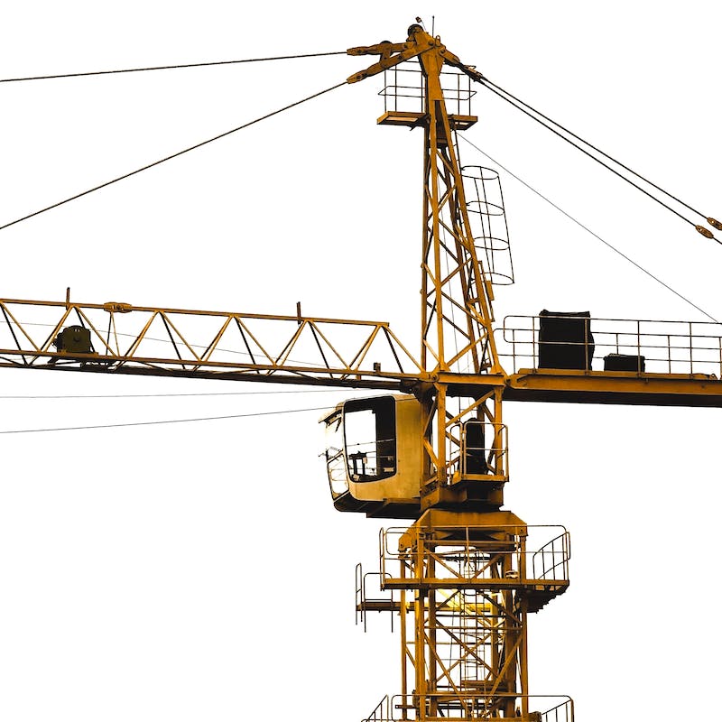 bouwkraan, dragline, graafmachine, heistelling, herstellen, hijskraan, mobiele kraan, motor testen, motorrevisie, proefdraaien, testturbine, verhuren, werkplaats