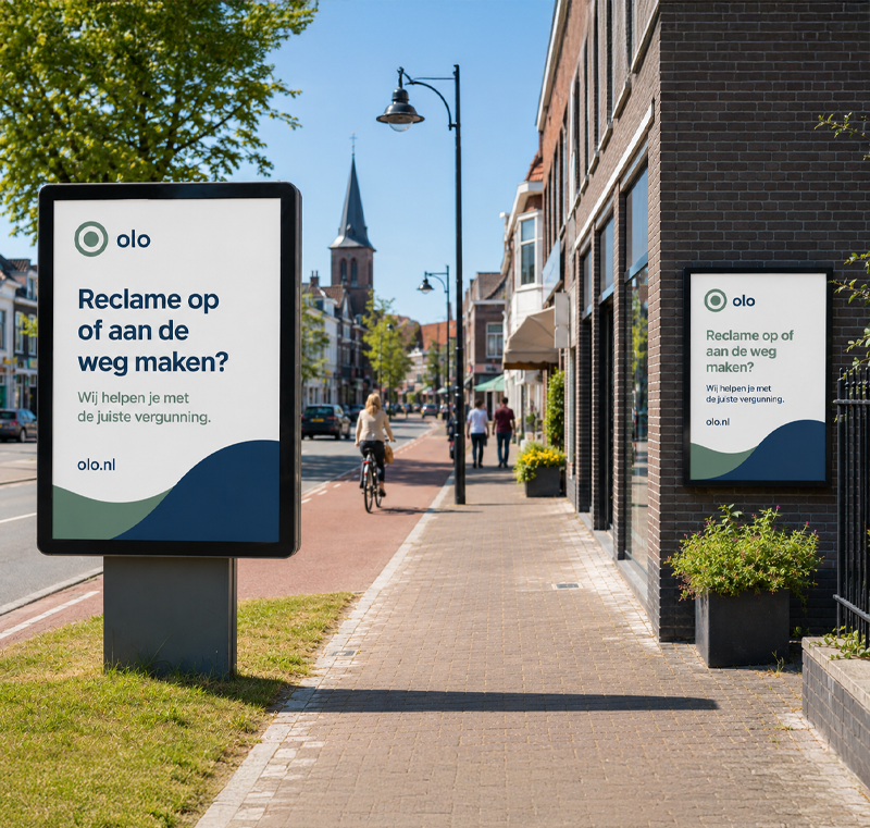 Verken jouw idee Reclame op of aan de weg te maken