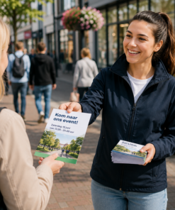 Verken jouw idee Folders of reclame uitdelen