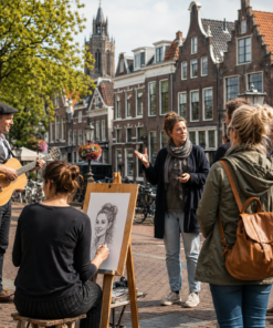 Verken jouw idee Optreden als straatartiest, tekenaar of gids