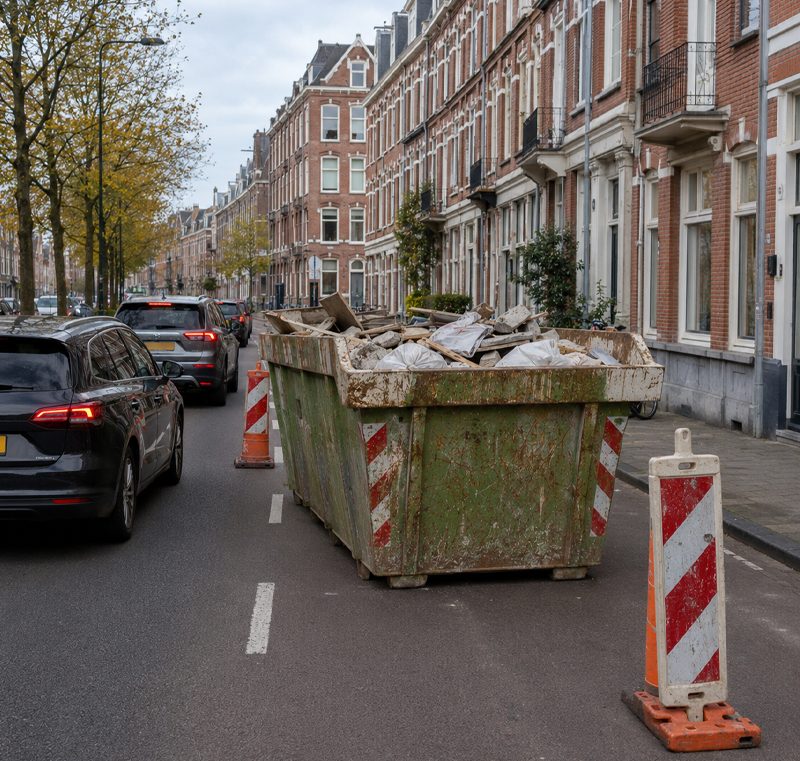 Vergunningaanvraag De bruikbaarheid van de weg belemmeren