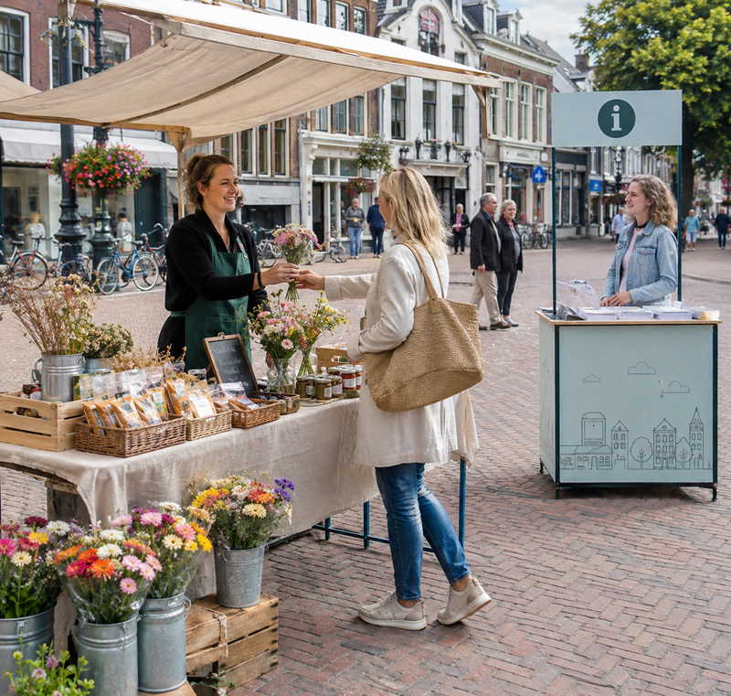 Verken jouw idee Goederen of diensten aanbieden in het openbaar